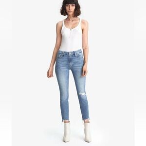 MOTHER The Looker ankle step fray exposed in secret sister